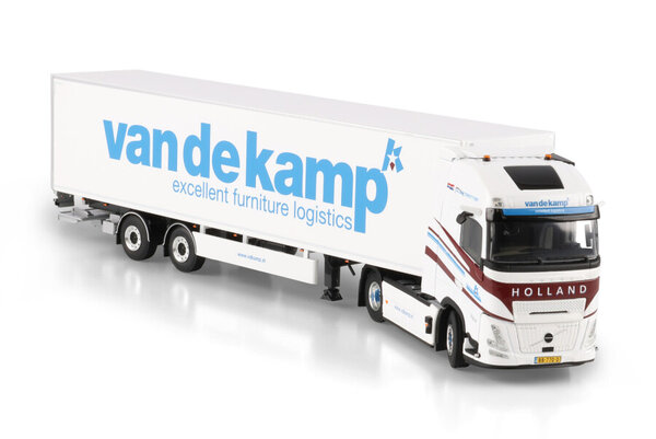 Volvo Volvo FH Aero Globetrotter XL 4x2 + Tridec Box Semitrailer 2 Axle 'van de kamp'  - 1:50 - WSI Models