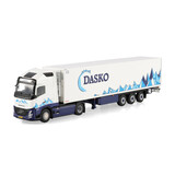 Volvo Volvo FH Aero Globetrotter XL 4x2 + Reefer Semitrailer 3 Axle 'Dasko' - 1:50 - WSI Models Volvo Volvo FH Aero Globetrotter XL 4x2 + Reefer Semitrailer 3 Axle 'Dasko' - 1:50 - WSI Models