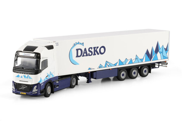 Volvo Volvo FH Aero Globetrotter XL 4x2 + Reefer Semitrailer 3 Axle 'Dasko' - 1:50 - WSI Models Volvo Volvo FH Aero Globetrotter XL 4x2 + Reefer Semitrailer 3 Axle 'Dasko' - 1:50 - WSI Models