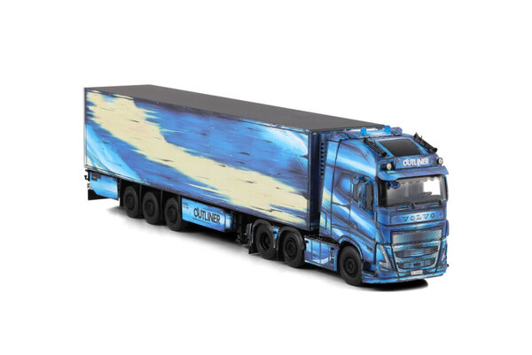 Volvo Volvo FH5 Globetrotter XL 6x2 Twin Steer + Semi Reefer Trailer 3 Axle 'Thomann' - 1:50 - WSI Models Volvo Volvo FH5 Globetrotter XL 6x2 Twin Steer + Semi Reefer Trailer 3 Axle 'Thomann' - 1:50 - WSI Models