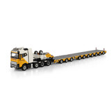Volvo Volvo FH5 Globetrotter 8x4 + Nooteboom Manoovr Semi Low Loader 3+7 Axle 'Aertssen' - 1:50 - WSI Models Volvo Volvo FH5 Globetrotter 8x4 + Nooteboom Manoovr Semi Low Loader 3+7 Axle 'Aertssen' - 1:50 - WSI Models