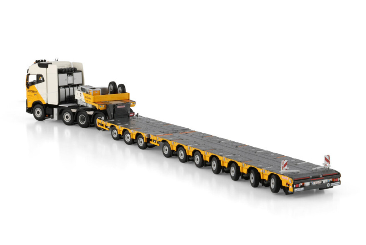 Volvo Volvo FH5 Globetrotter 8x4 + Nooteboom Manoovr Semi Low Loader 3+7 Axle 'Aertssen'   - 1:50 - WSI Models