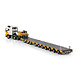 Volvo Volvo FH5 Globetrotter 8x4 + Nooteboom Manoovr Semi Low Loader 3+7 Axle 'Aertssen'   - 1:50 - WSI Models