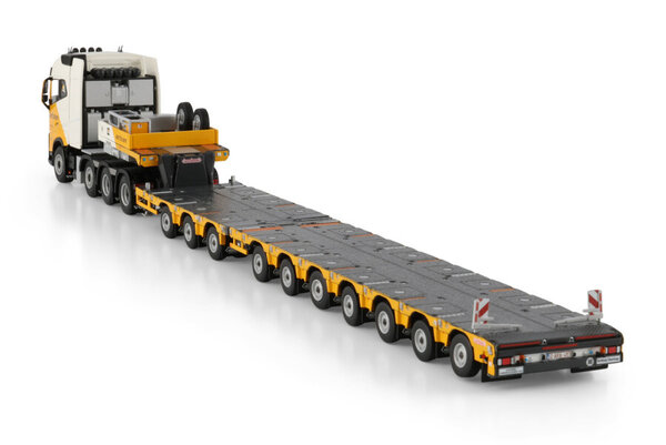 Volvo Volvo FH5 Globetrotter 8x4 + Nooteboom Manoovr Semi Low Loader 3+7 Axle 'Aertssen'   - 1:50 - WSI Models