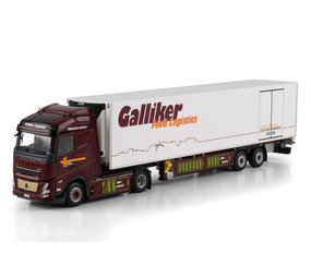 Volvo Volvo FH Aero Globetrotter Electric 4x2 + Reefer Semitrailer 2 Axle 'Galliker' - 1:50 - WSI Models Volvo Volvo FH Aero Globetrotter Electric 4x2 + Reefer Semitrailer 2 Axle 'Galliker' - 1:50 - WSI Models