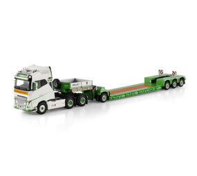 Volvo Volvo FH5 Globetrotter 6x4 + Semi Low Loader + Dolly 1 Axle + 3 Axle 'Rachet'  - 1:50 - WSI Models