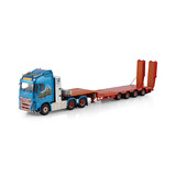 Volvo Volvo FH5 Globetrotter 6x4 + Semi Low Loader 4 Axle + Ramps 'Jesper Thygesen' - 1:50 - WSI Models Volvo Volvo FH5 Globetrotter 6x4 + Semi Low Loader 4 Axle + Ramps 'Jesper Thygesen' - 1:50 - WSI Models