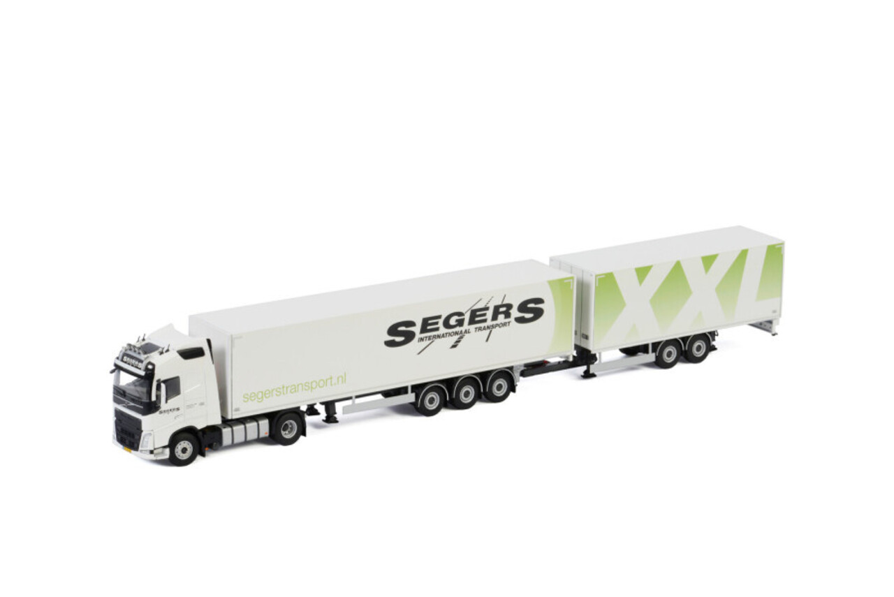 Volvo Volvo FH4 Globetrotter 4x2 + Semi Box Trailer 3 Axle + Drawbar Box Trailer 2 Axle 'Segers Transport' (LZV) - 1:50 - WSI Models Volvo Volvo FH4 Globetrotter 4x2 + Semi Box Trailer 3 Axle + Drawbar Box Trailer 2 Axle 'Segers Transport' (LZV) - 1:50 - WSI Models