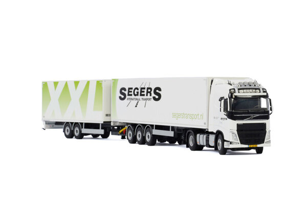 Volvo Volvo FH4 Globetrotter 4x2 + Semi Box Trailer 3 Axle + Drawbar Box Trailer 2 Axle 'Segers Transport' (LZV) - 1:50 - WSI Models Volvo Volvo FH4 Globetrotter 4x2 + Semi Box Trailer 3 Axle + Drawbar Box Trailer 2 Axle 'Segers Transport' (LZV) - 1:50 - WSI Models