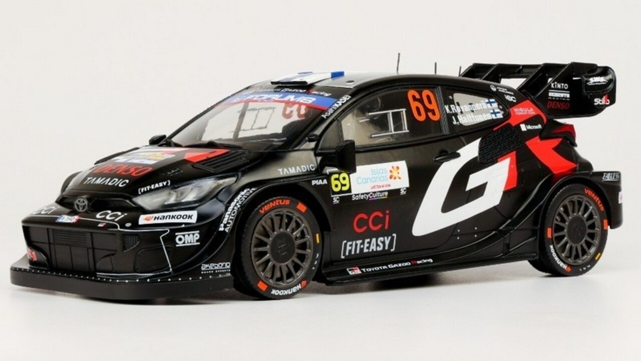 Toyota Toyota GR Yaris Rally 1 #69 Winner Rally Canary Islands 2025 - 1:18 - IXO Models Toyota Toyota GR Yaris Rally 1 #69 Winner Rally Canary Islands 2025 - 1:18 - IXO Models