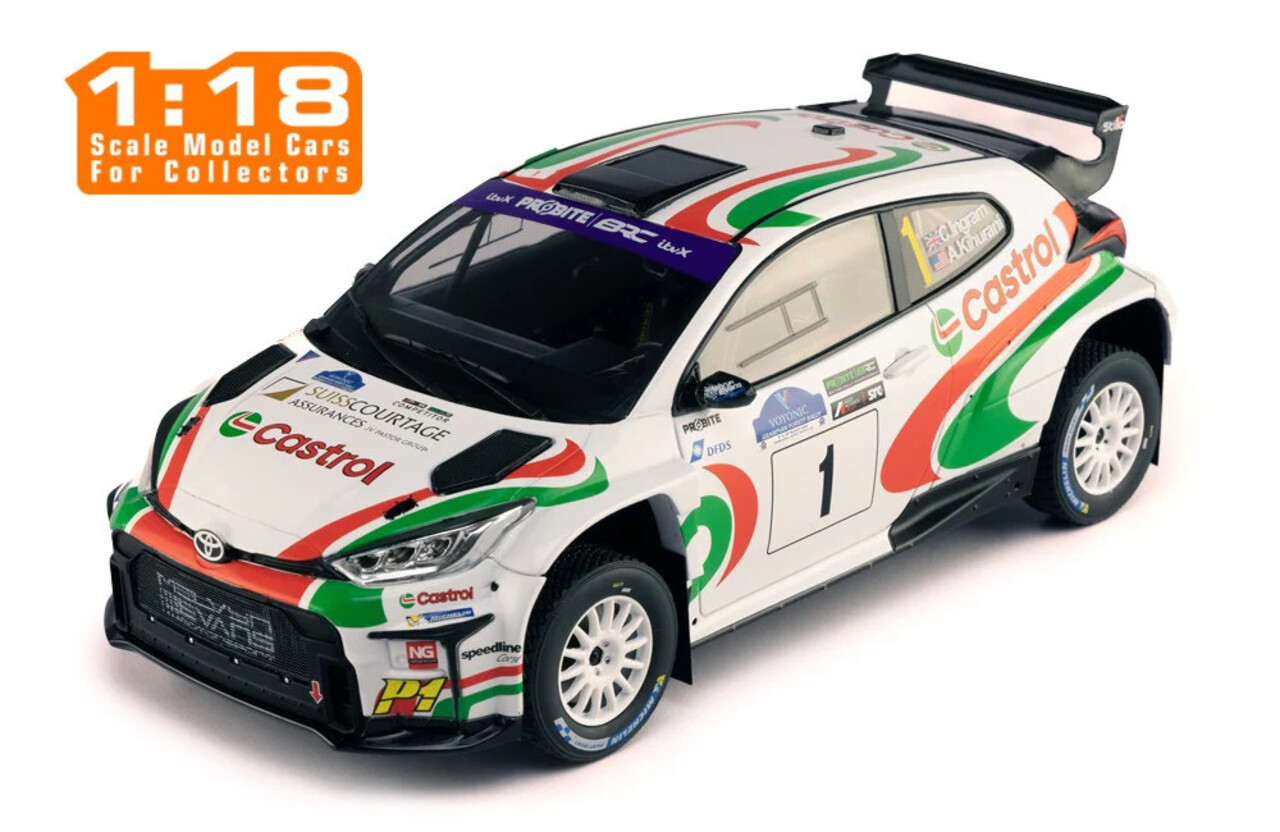 Toyota Toyota GR Yaris Rally 2 #1 Winner Rally Voyonic Grampian Forest (Scotland) 2024 - 1:18 - IXO Models Toyota Toyota GR Yaris Rally 2 #1 Winner Rally Voyonic Grampian Forest (Scotland) 2024 - 1:18 - IXO Models