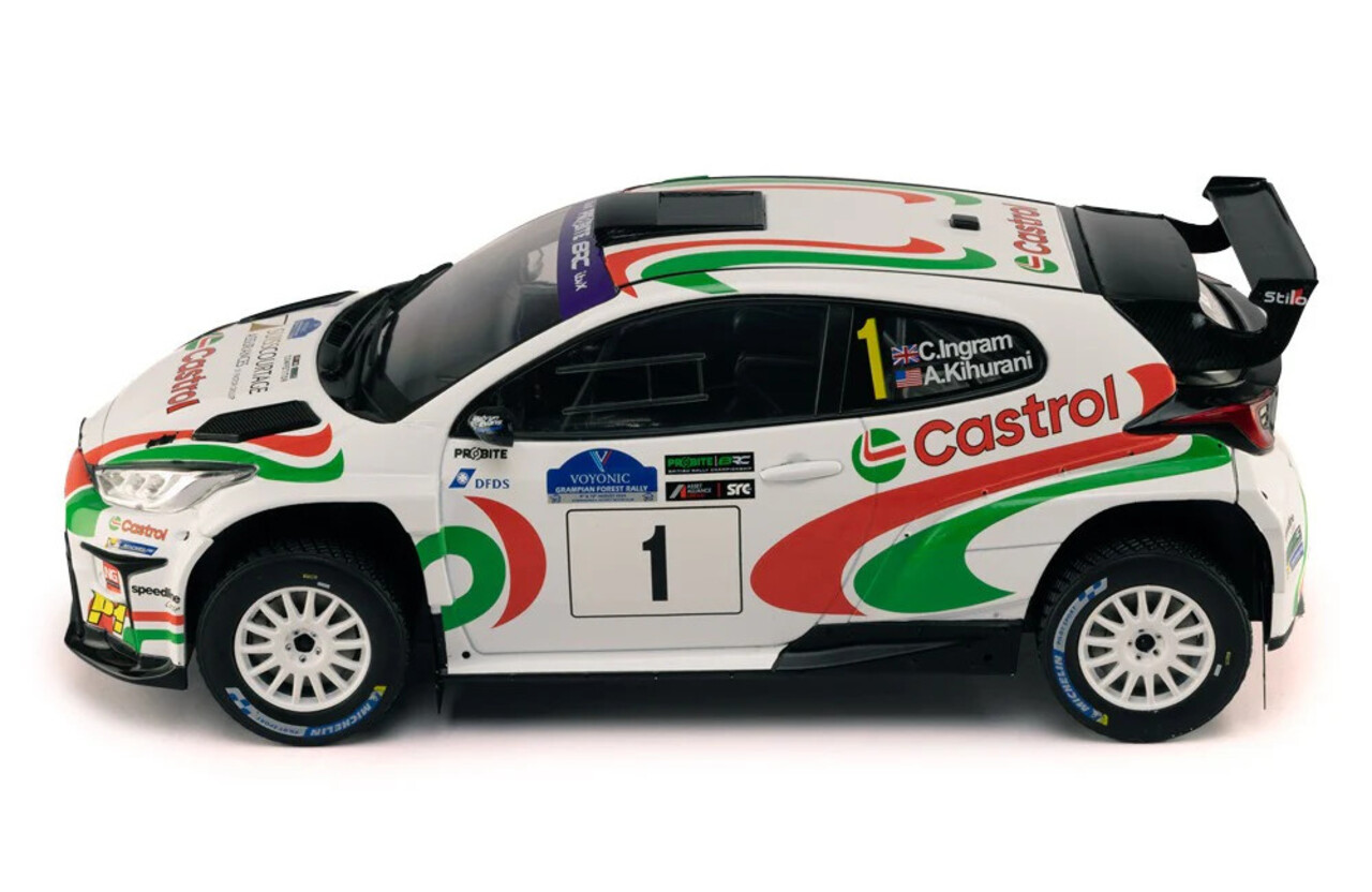 Toyota Toyota GR Yaris Rally 2 #1 Winner Rally Voyonic Grampian Forest (Scotland) 2024 - 1:18 - IXO Models Toyota Toyota GR Yaris Rally 2 #1 Winner Rally Voyonic Grampian Forest (Scotland) 2024 - 1:18 - IXO Models