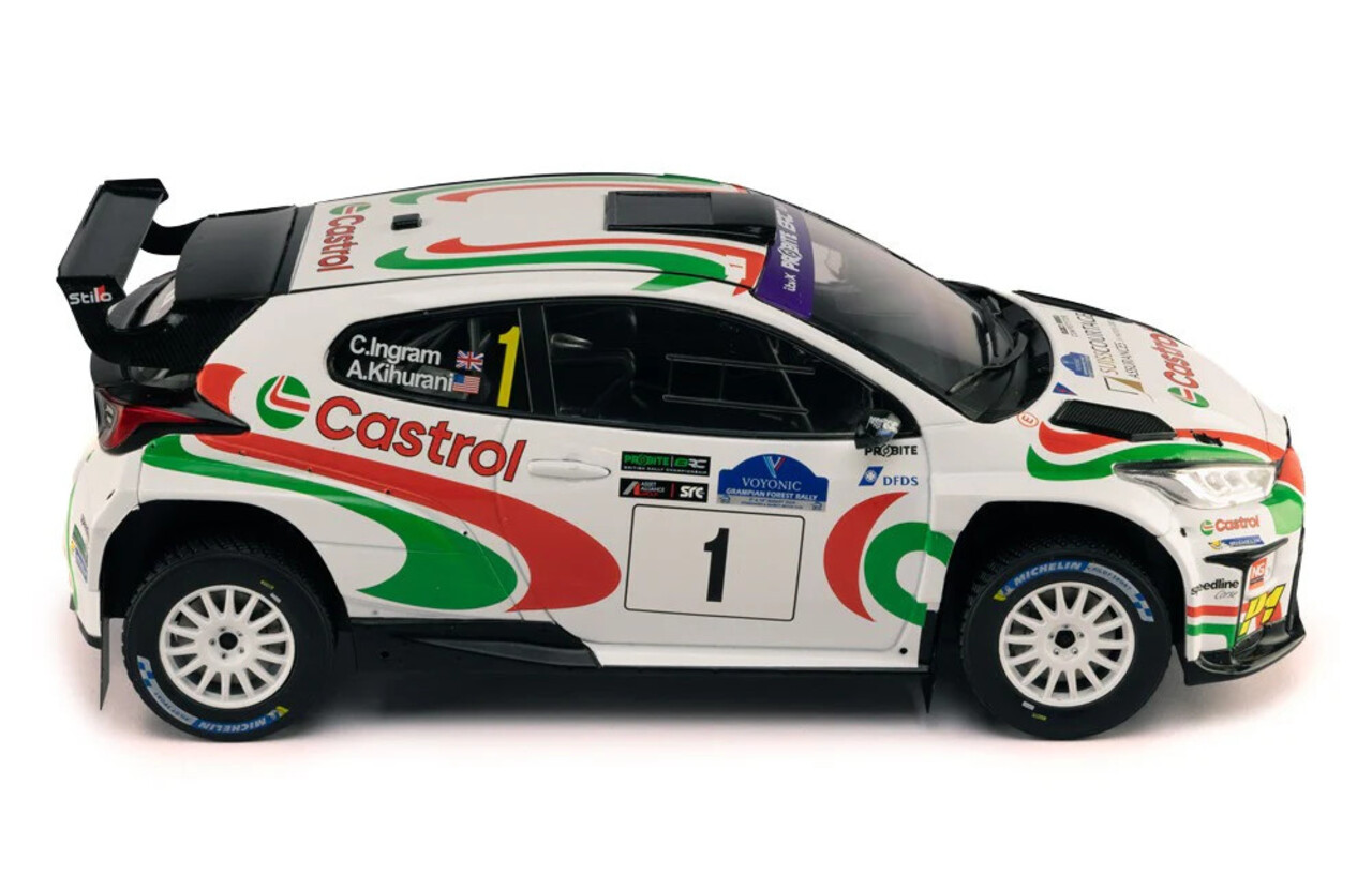 Toyota Toyota GR Yaris Rally 2 #1 Winner Rally Voyonic Grampian Forest (Scotland) 2024 - 1:18 - IXO Models Toyota Toyota GR Yaris Rally 2 #1 Winner Rally Voyonic Grampian Forest (Scotland) 2024 - 1:18 - IXO Models