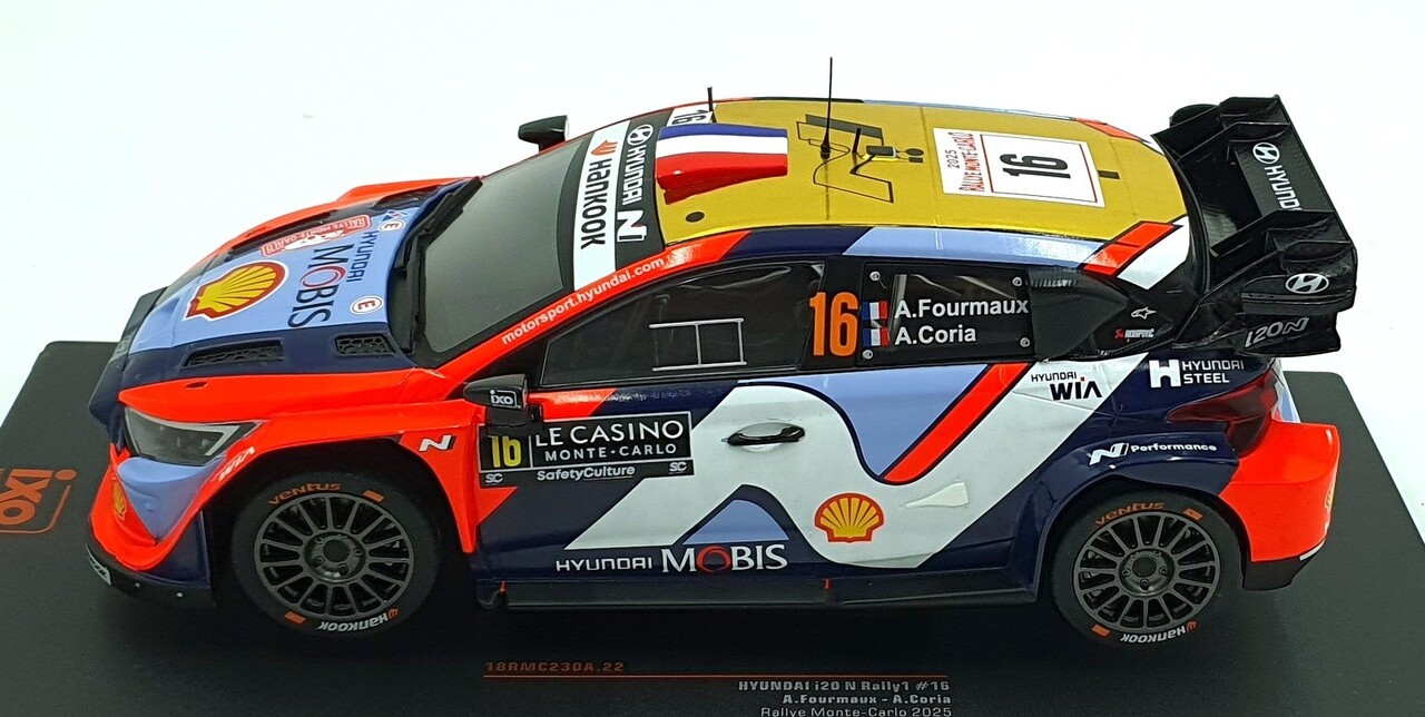 Hyundai Hyundai i20 N Rally 1 #16 Rally Monte Carlo 2025 - 1:43 - IXO Models Hyundai Hyundai i20 N Rally 1 #16 Rally Monte Carlo 2025 - 1:43 - IXO Models