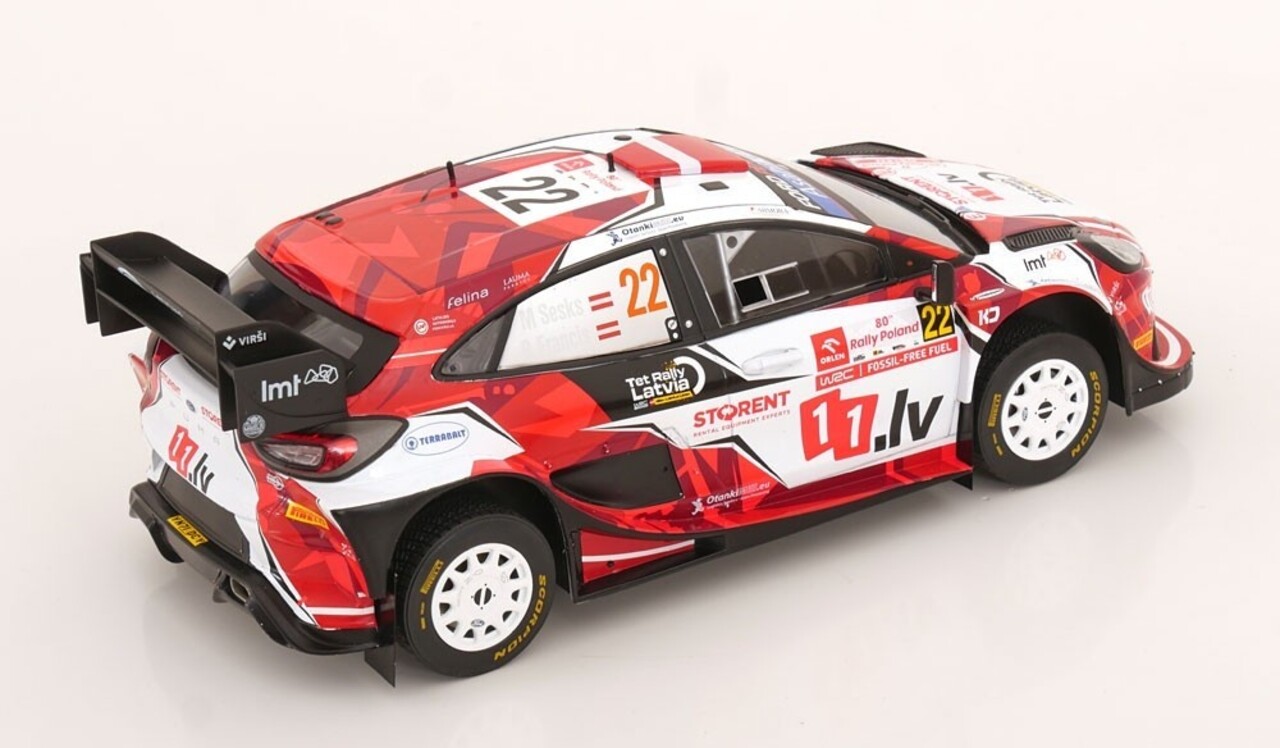 Ford Ford Puma Rally 1 #22 Rally WM Rally Poland 2024 - 1:18 - IXO Models Ford Ford Puma Rally 1 #22 Rally WM Rally Poland 2024 - 1:18 - IXO Models