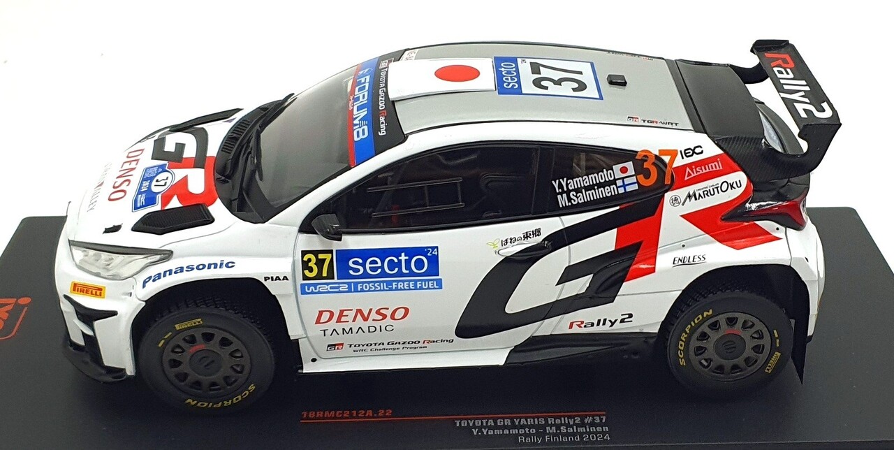 Toyota Toyota GR Yaris Rally 2 #37 Rally WM Rally Finland 2024 - 1:18 - IXO Models Toyota Toyota GR Yaris Rally 2 #37 Rally WM Rally Finland 2024 - 1:18 - IXO Models