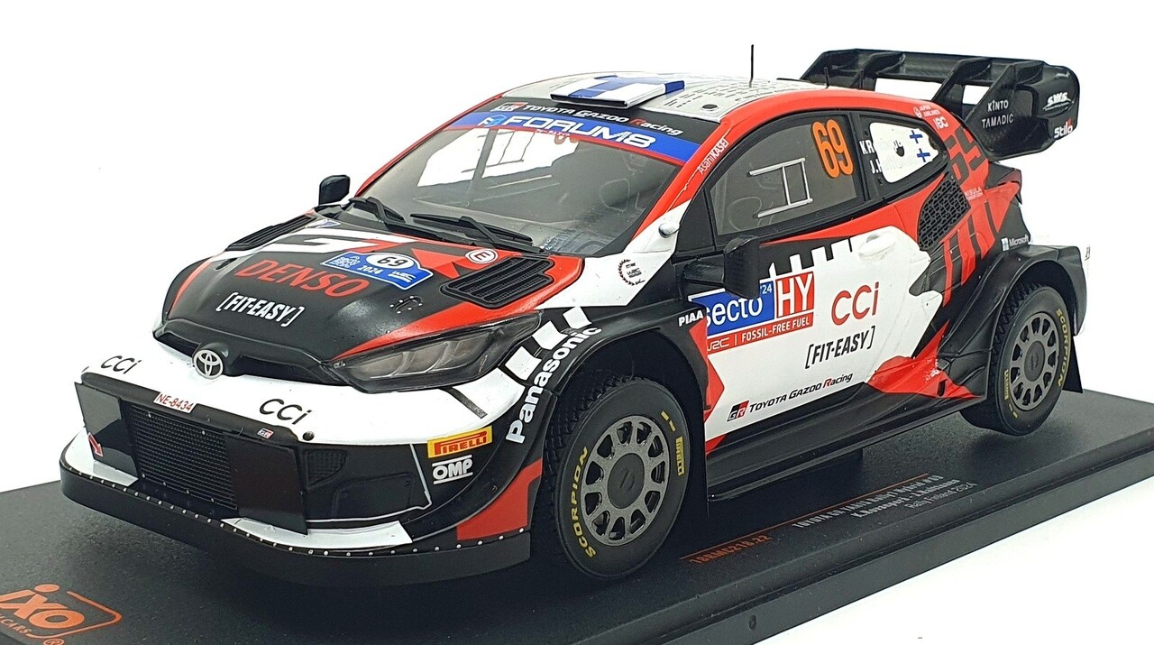 Toyota Toyota GR Yaris Rally 1 Hybrid #69 Rally WM Rally Finland 2024 - 1:18 - IXO Models Toyota Toyota GR Yaris Rally 1 Hybrid #69 Rally WM Rally Finland 2024 - 1:18 - IXO Models