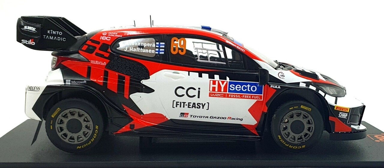 Toyota Toyota GR Yaris Rally 1 Hybrid #69 Rally WM Rally Finland 2024 - 1:18 - IXO Models Toyota Toyota GR Yaris Rally 1 Hybrid #69 Rally WM Rally Finland 2024 - 1:18 - IXO Models