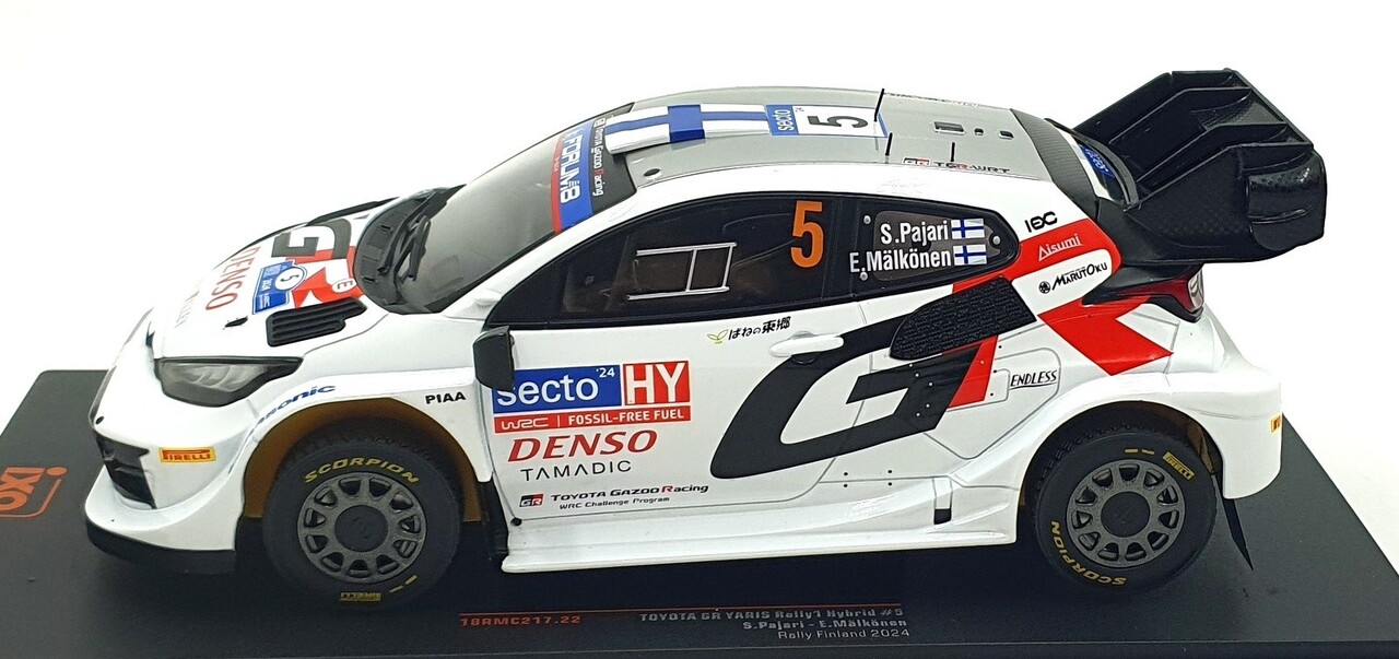 Toyota Toyota GR Yaris Rally 1 Hybrid #5 Rally WM Rally Finland 2024 - 1:18 - IXO Models Toyota Toyota GR Yaris Rally 1 Hybrid #5 Rally WM Rally Finland 2024 - 1:18 - IXO Models