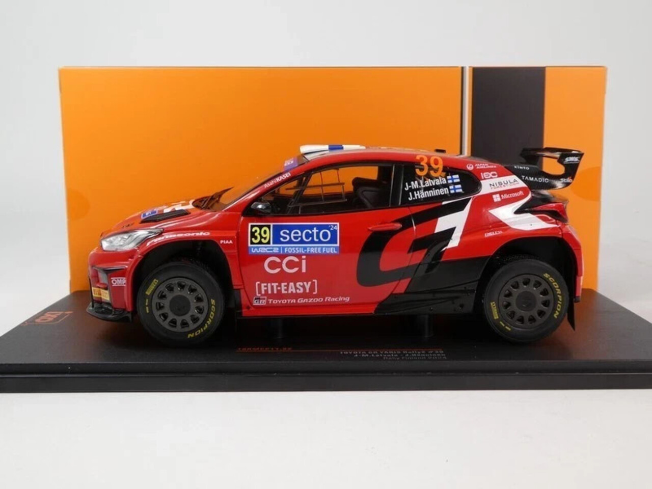 Toyota Toyota GR Yaris Rally 2 # 39 Rally WM Rally Finland 2024 - 1:18 - IXO Models Toyota Toyota GR Yaris Rally 2 # 39 Rally WM Rally Finland 2024 - 1:18 - IXO Models