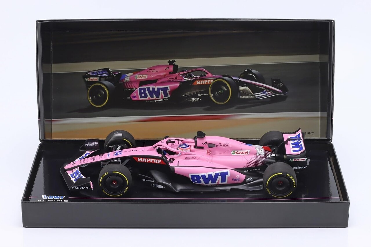Formule 1 BWT Alpine F1 Team A522 Bahrain GP 2022 (Fernando Alonso) - 1:18 - Minichamps Formule 1 BWT Alpine F1 Team A522 Bahrain GP 2022 (Fernando Alonso) - 1:18 - Minichamps