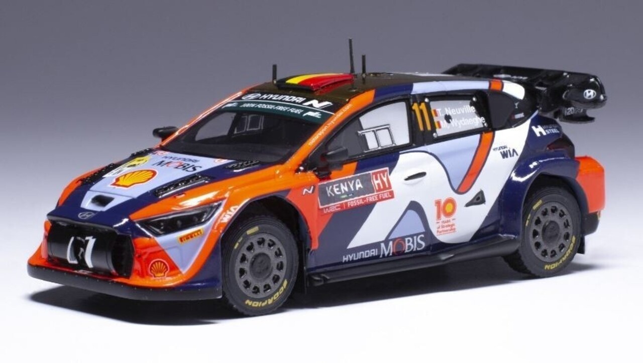 Hyundai Hyundai i20N Rally 1 Hybrid #11 1st WRC Safari Rally Kenya 2024 - 1:43 - IXO Models Hyundai Hyundai i20N Rally 1 Hybrid #11 1st WRC Safari Rally Kenya 2024 - 1:43 - IXO Models