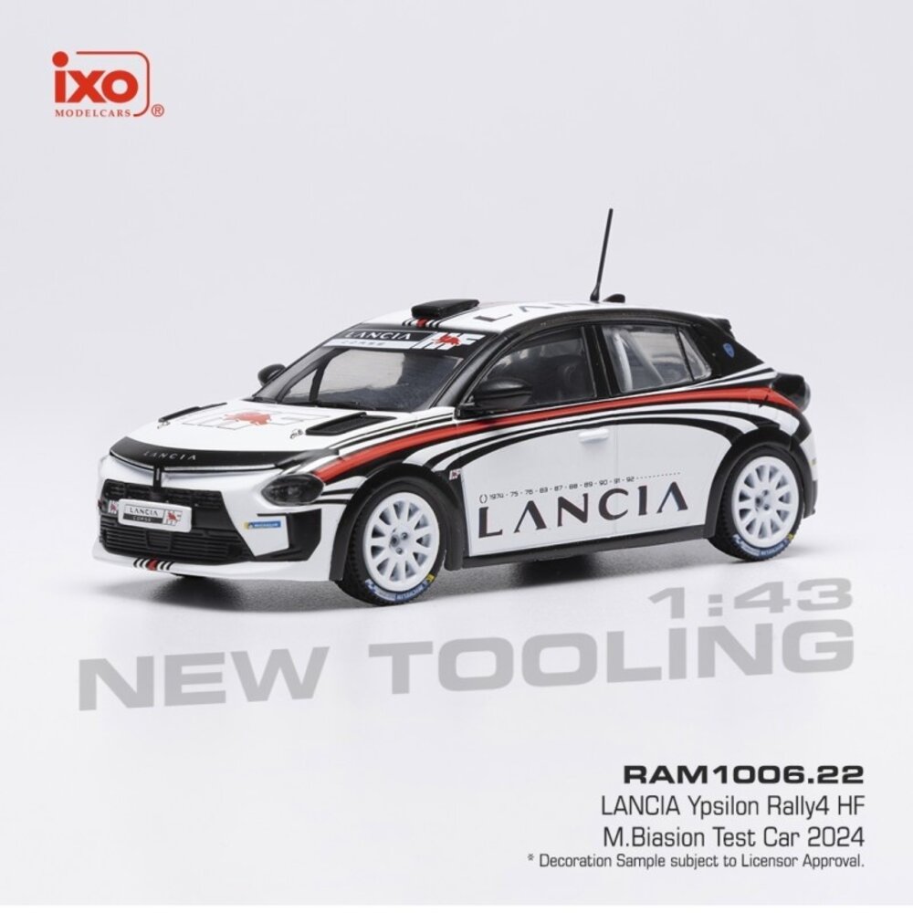 Lancia Lancia Ypsilon HF Rally 4 Test Car 2025 - 1:43 - IXO Models Lancia Lancia Ypsilon HF Rally 4 Test Car 2025 - 1:43 - IXO Models