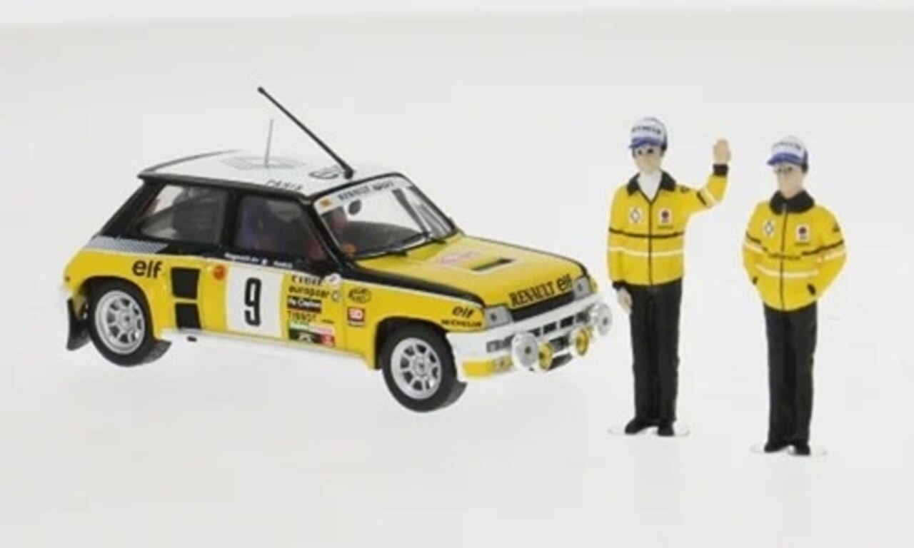 Renault Renault 5 Turbo #9 Rally Monte Carlo 1981 + 2 Figures - 1:43 - IXO Models Renault Renault 5 Turbo #9 Rally Monte Carlo 1981 + 2 Figures - 1:43 - IXO Models