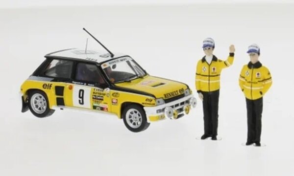 Renault Renault 5 Turbo #9 Rally Monte Carlo 1981 + 2 Figures - 1:43 - IXO Models Renault Renault 5 Turbo #9 Rally Monte Carlo 1981 + 2 Figures - 1:43 - IXO Models