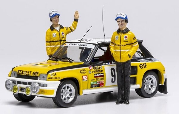 Renault Renault 5 Turbo #9 Rally Monte Carlo 1981 + 2 Figures - 1:43 - IXO Models Renault Renault 5 Turbo #9 Rally Monte Carlo 1981 + 2 Figures - 1:43 - IXO Models