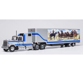 GMC GMC General Tractor 6x4 + Box Semitrailer 2 Axle 1980 - 1:43 - IXO Models GMC GMC General Tractor 6x4 + Box Semitrailer 2 Axle 1980 - 1:43 - IXO Models