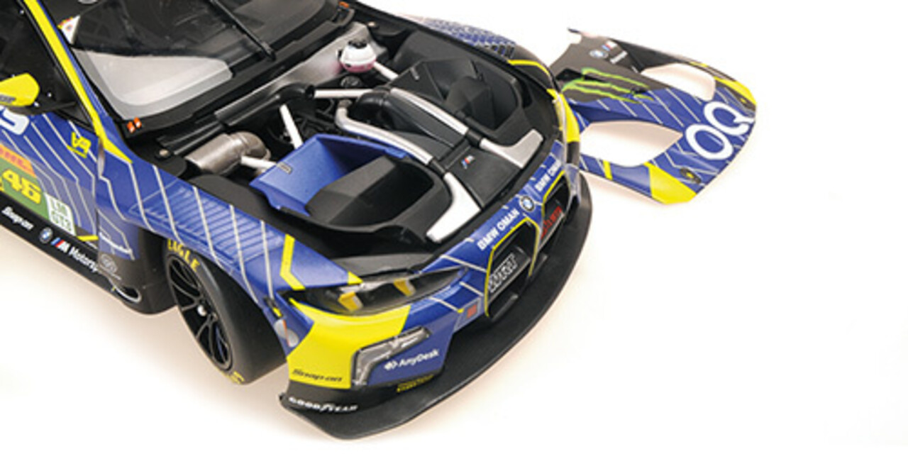 BMW BMW M4 GT3 EVO Team WRT, Rossi/Al Harthy/vd Linde, 6h Imola 2025 Pole Pos. - 1:18 - Minichamps