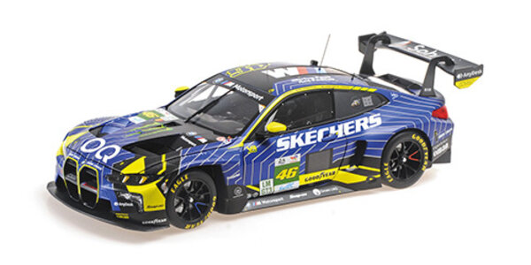 BMW BMW M4 GT3 EVO Team WRT, Rossi/Al Harthy/vd Linde, 24h Le Mans 2025 - 1:18 - Minichamps BMW BMW M4 GT3 EVO Team WRT, Rossi/Al Harthy/vd Linde, 24h Le Mans 2025 - 1:18 - Minichamps