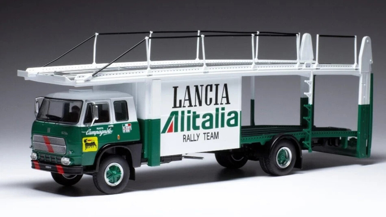 Fiat Fiat 673 Racing Transporter 'Lancia Alitalia Rally Team' 1976 - 1:43 - IXO Models Fiat Fiat 673 Racing Transporter 'Lancia Alitalia Rally Team' 1976 - 1:43 - IXO Models
