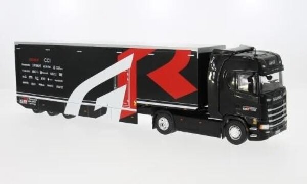 Scania Scania S-Series Tractor 4x2 2024 + Box Semitrailer 3 Axle 'GR Racing Team' - 1:43 - IXO Models Scania Scania S-Series Tractor 4x2 2024 + Box Semitrailer 3 Axle 'GR Racing Team' - 1:43 - IXO Models
