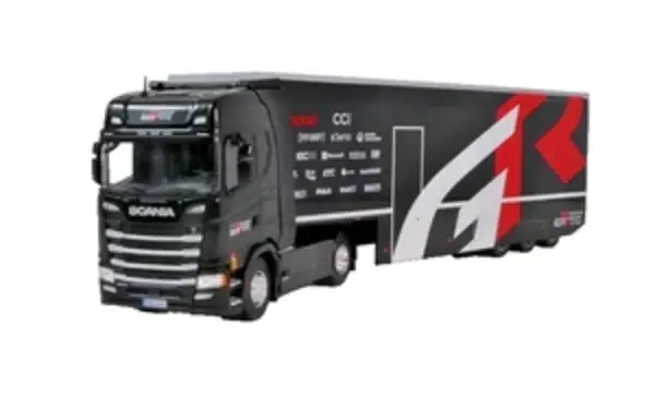 Scania Scania S-Series Tractor 4x2 2024 + Box Semitrailer 3 Axle 'GR Racing Team' - 1:43 - IXO Models Scania Scania S-Series Tractor 4x2 2024 + Box Semitrailer 3 Axle 'GR Racing Team' - 1:43 - IXO Models