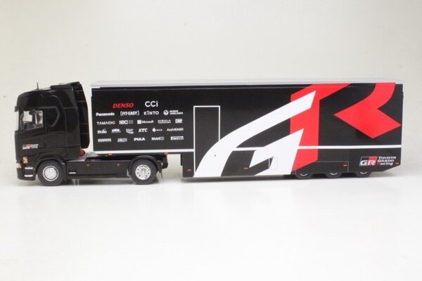 Scania Scania S-Series Tractor 4x2 2024 + Box Semitrailer 3 Axle 'GR Racing Team' - 1:43 - IXO Models Scania Scania S-Series Tractor 4x2 2024 + Box Semitrailer 3 Axle 'GR Racing Team' - 1:43 - IXO Models