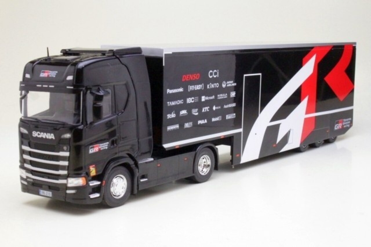 Scania Scania S-Series Tractor 4x2 2024 + Box Semitrailer 3 Axle 'GR Racing Team' - 1:43 - IXO Models Scania Scania S-Series Tractor 4x2 2024 + Box Semitrailer 3 Axle 'GR Racing Team' - 1:43 - IXO Models