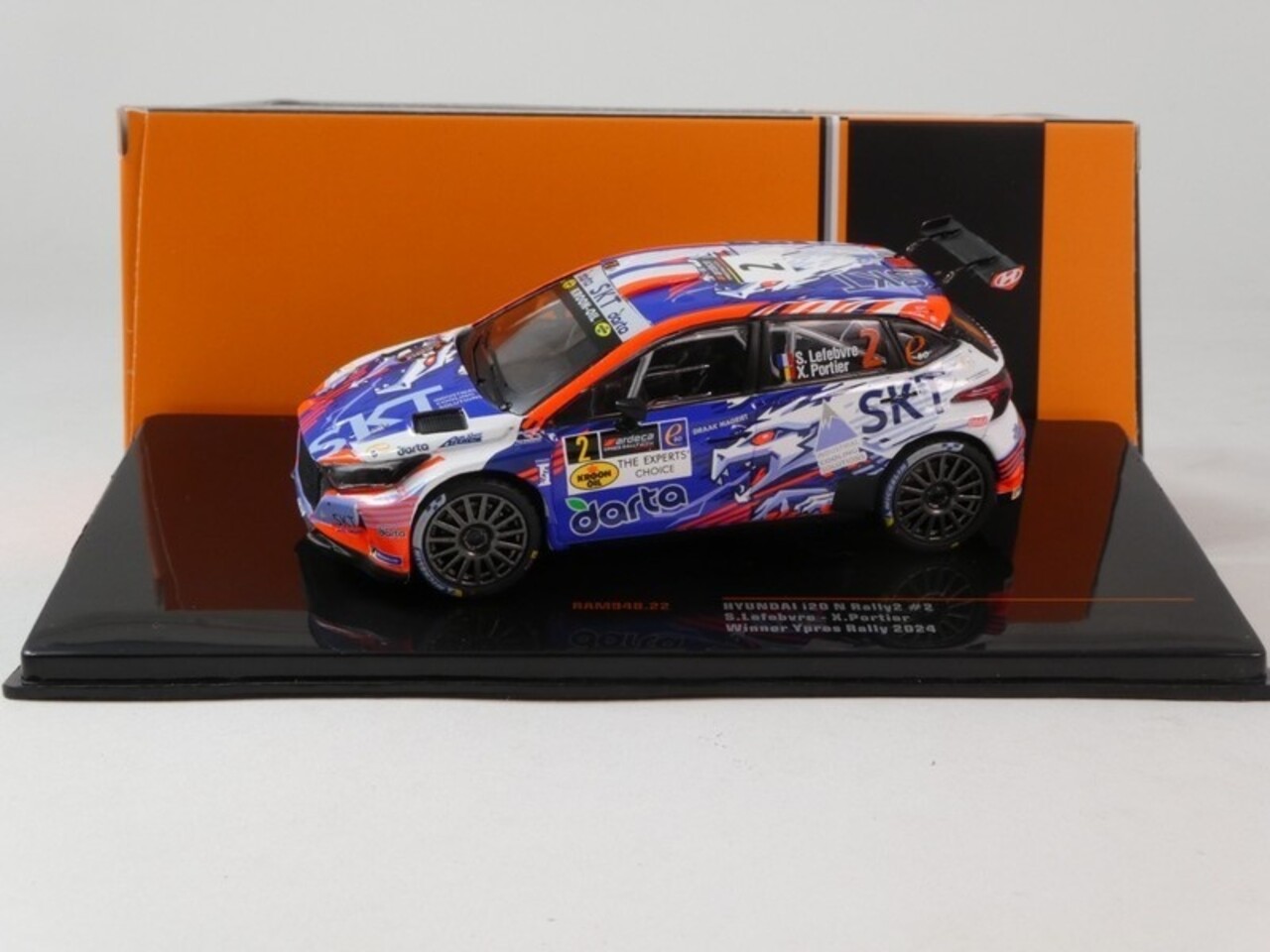 Hyundai Hyundai i20 N Rally 2 #2 WM Winner Rally Ypres 2024 - 1:43 - IXO Models Hyundai Hyundai i20 N Rally 2 #2 WM Winner Rally Ypres 2024 - 1:43 - IXO Models