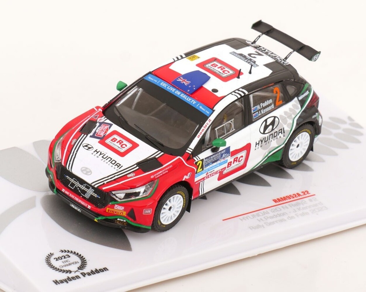 Hyundai Hyundai i20 N Rally 2 #2 Winner Rally Serras de Fafe (Portugal) 2023 - 1:43 - IXO Models Hyundai Hyundai i20 N Rally 2 #2 Winner Rally Serras de Fafe (Portugal) 2023 - 1:43 - IXO Models