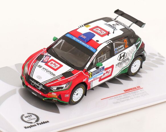Hyundai Hyundai i20 N Rally 2 #2 Winner Rally Serras de Fafe (Portugal) 2023 - 1:43 - IXO Models Hyundai Hyundai i20 N Rally 2 #2 Winner Rally Serras de Fafe (Portugal) 2023 - 1:43 - IXO Models