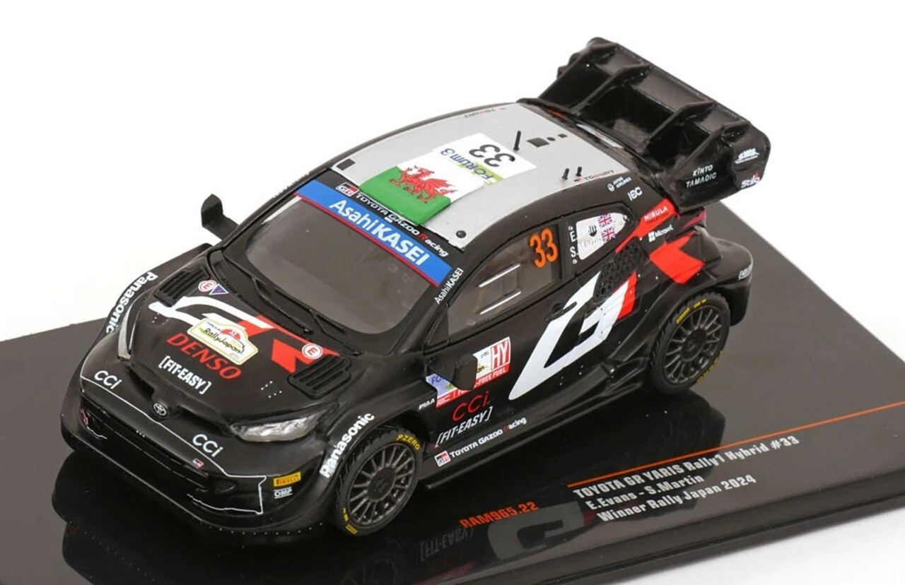 Toyota Toyota GR Yaris Rally 1 Hybrid #33 Rally WM Rally Japan 2024 - 1:43 - IXO Models Toyota Toyota GR Yaris Rally 1 Hybrid #33 Rally WM Rally Japan 2024 - 1:43 - IXO Models