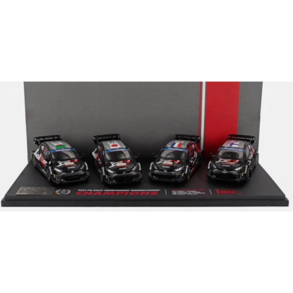 Toyota Toyota SET 4x GR Yaris Rally 1 Hybrid #33 #18 #17 #69 Racing 2024 - 1:43 - IXO Models