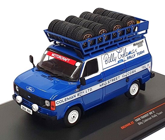 Ford Ford Transit MKI 'Billy Coleman Rally Team' Assistance Vehicle - 1:43 - IXO Models Ford Ford Transit MKI 'Billy Coleman Rally Team' Assistance Vehicle - 1:43 - IXO Models
