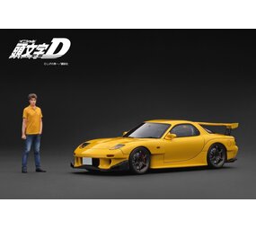 Mazda Mazda RX-7 (FD3S) Initial D + Figure Mr. Keisuke Takahashi - 1:18 - Ignition Model Mazda Mazda RX-7 (FD3S) Initial D + Figure Mr. Keisuke Takahashi - 1:18 - Ignition Model