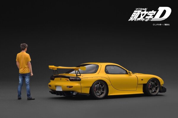 Mazda Mazda RX-7 (FD3S) Initial D + Figure Mr. Keisuke Takahashi - 1:18 - Ignition Model Mazda Mazda RX-7 (FD3S) Initial D + Figure Mr. Keisuke Takahashi - 1:18 - Ignition Model