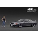 Nissan Nissan Skyline GT-R (R32) 'Midnight' Reina's R + Figure Ms.Reina Akikawa  - 1:18 - Ignition Model