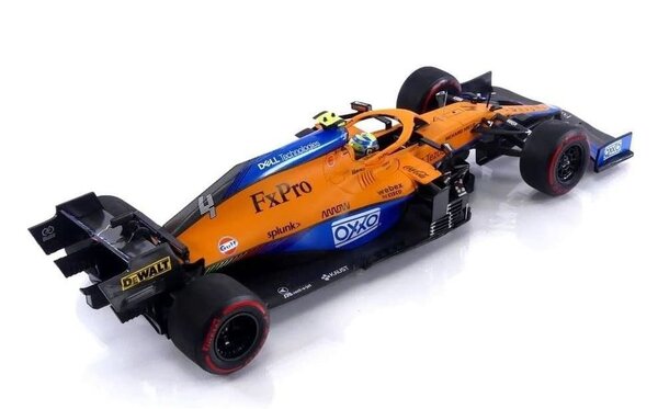 Formule 1 McLaren F1 Team MCL35M #4 (Lando Norris) Pole Position Russian GP 2021 - 1:18 - Minichamps