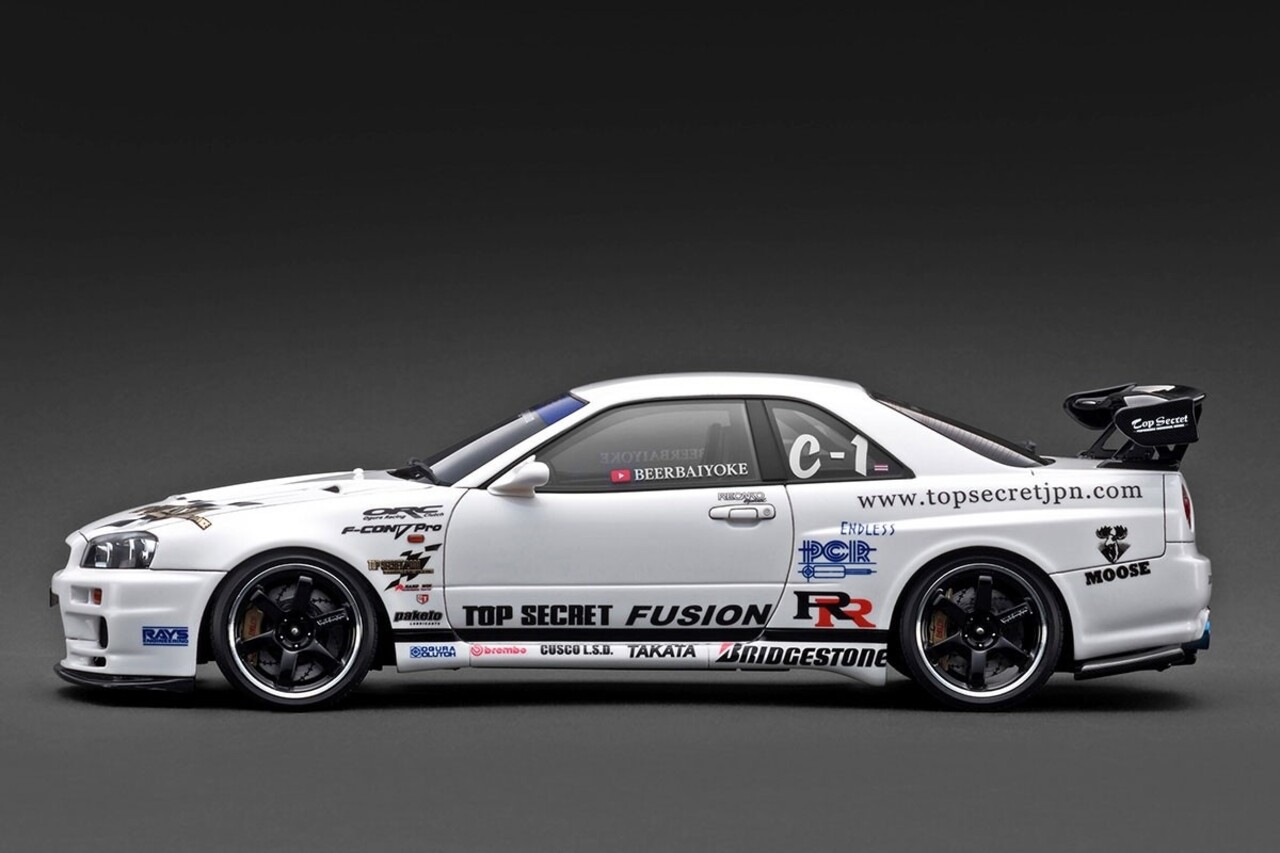 Nissan Nissan Top Secret 34GT-R (BNR34) - 1:18 - Ignition Model Nissan Nissan Top Secret 34GT-R (BNR34) - 1:18 - Ignition Model