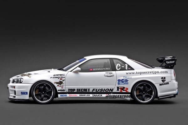 Nissan Nissan Top Secret 34GT-R (BNR34) - 1:18 - Ignition Model Nissan Nissan Top Secret 34GT-R (BNR34) - 1:18 - Ignition Model